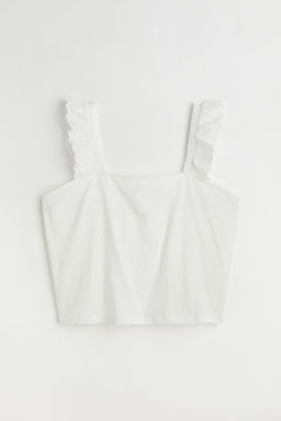 H&M+ Top de algod?n con volantes
