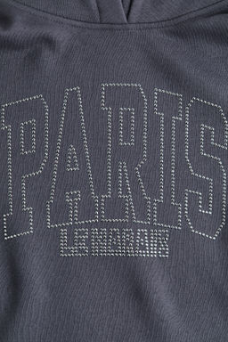 Sudadera oversize con capucha y motivo - H&m фото 8