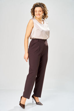 Костюм Anastasia Mak 1315 коричневый+пудра  фото 3