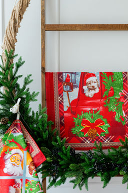 Полотенце кухонное Новогодние открытки - Натали фото 5