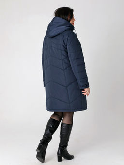 23422 Пальто т.синий - Dizzyway фото 2