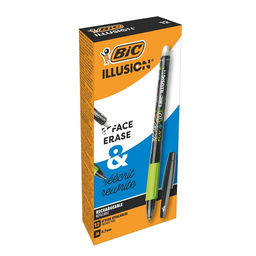 Ручка гелевая стираемая BIC Gelocity Illusion, узел 0.7 мм, чернила синие, цена за 1 шт.