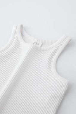 RIBBED RACERBACK TOP - Zara фото 9