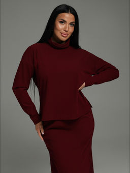 Кортни костюм с юбкой женский (черный) - Lovetex фото 43