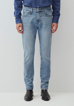 Jake Classic Denim Ac?k Gok Mavisi Jean Pantolon  фото 4