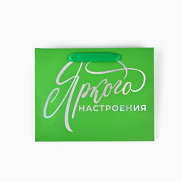 Пакет подарочный «Яркого настроения», голография, MS 18×10×23 см