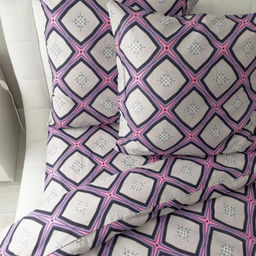 Наволочка 50*70 см, бязь Комфорт, на пуговицах (Панно, розовый) - Ивановотекстиль фото 4