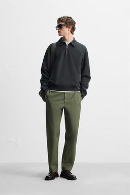 POLO SWEATSHIRT WITH ZIP - Zara фото 9