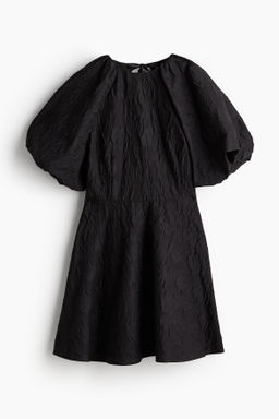 Vestido en tejido jacquard con lazada - H&m фото 8