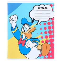Цена за 20 шт. Тетрадь в клетку 24 листа, 5 видов МИКС, обложка мелованная бумага, «Минни Маус»