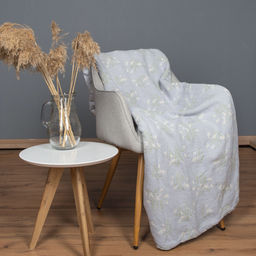 Плед 25С189-ШР/у./л.с.уп. 210*220 "Подснежники-1" цв. 1 рис. 137