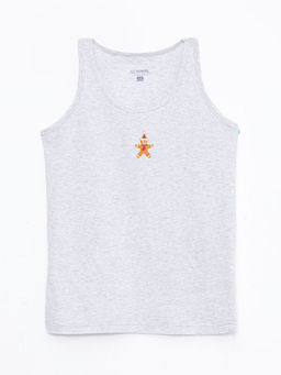 Bisiklet Yaka Bask?l? Pamuklu Erkek ?ocuk Atlet 2li - Waikiki фото 3