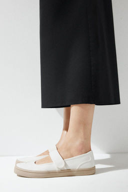 FABRIC STRAP BALLERINAS - Zara фото 18