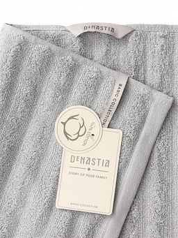 Полотенце для тела 70x130 серый махровая ткань - Denastia фото 5