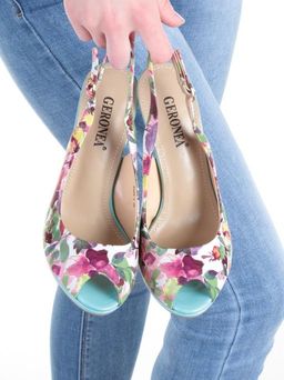 08-EG24-1 MULTI-COLOR Босоножки женские (натуральная кожа) - Фабричный китай фото 4