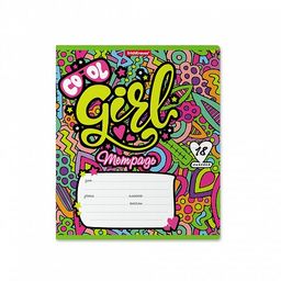 Цена за 2 шт. Тетрадь 18л. ErichKrause линия "Cool Girl" (54208) обложка - мелованный картон