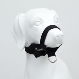 Недоуздок-намордник для собак строгий, размер L, ОМ 18-30 см, ОШ 16-24 см, черный - Пижон фото 2