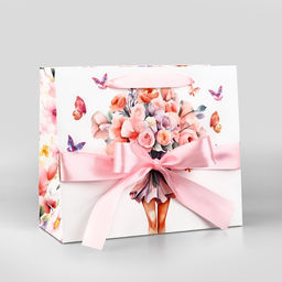 Цена за 2 шт. Пакет ламинированный с лентой Расцветай, ML 27?11.5?23 см