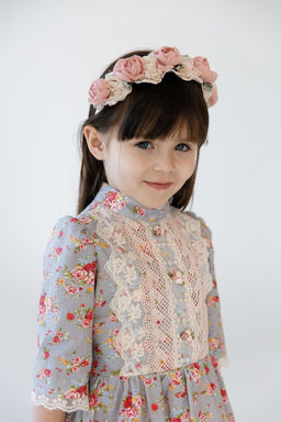 Платье МТ-422 серые цветы - Этоэльф фото 8