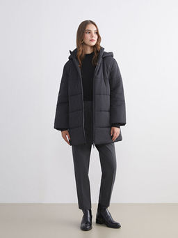 Kap??onlu Oversize Kad?n ?i?me Mont