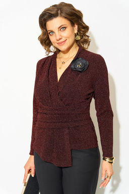 Блуза Liliana 1391н горький шоколад