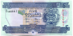 5 долларов 2018 года Соломоновы Острова