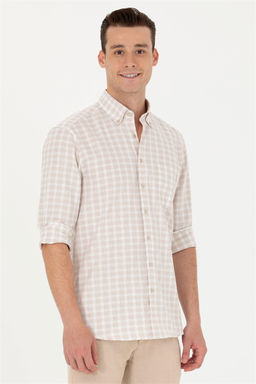 Мужская рубашка в клетку с камнем - U.s. polo assn фото 10