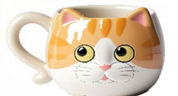 Кружка керамическая Ginger cat, orange (410 мл)