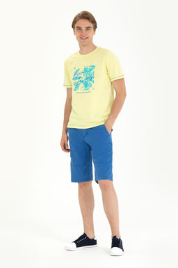 Мужская светло-желтая футболка с круглым вырезом - U.s. polo assn фото 18
