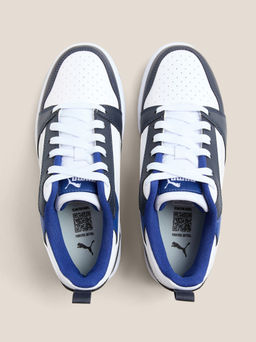 Детские кеды PUMA Puma Rebound V6 Lo Jr Артикул 4587273, темно-синий