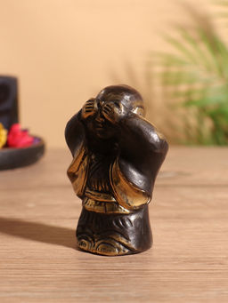 Сувенир «Монах», 5×4×8 см, бронза