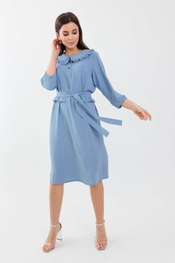 Платье ANELLI 1274 голубое небо  фото 2
