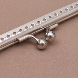 Фермуар пришивной Прямоугольник, 20 см, цвет серебряный - Арт узор фото 3