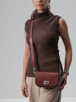 Сумка кожаная Deboro 30879 рыжий