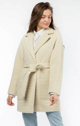 01-10288 Пальто женское демисезонное (пояс)