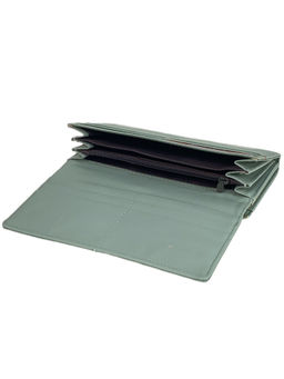 Женское портмоне из искусственной кожи, цвет светло зеленый - Greta фото 2