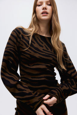 Vestido en punto jacquard - H&m фото 5
