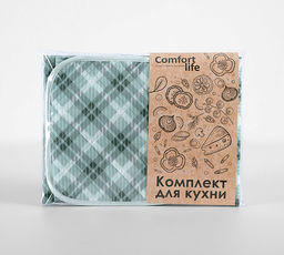 Набор для кухни фартук+полтенце+прихватка Плетение 2