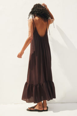 Vestido playero con tirantes de lazo - H&m фото 5