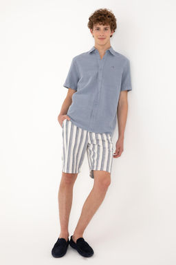 Erkek Mavi K_sa Kollu G_mlek Sepette S_rpriz _ndirim - U.s. polo assn фото 4