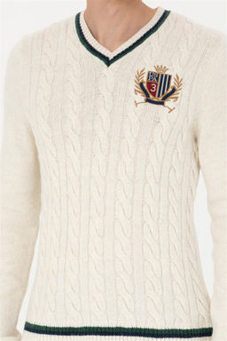 Мужской кремовый свитер - U.s. polo assn фото 13