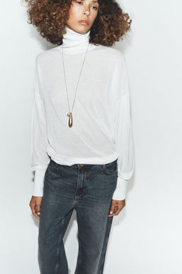 EXTRA-FINE KNIT HIGH NECK JUMPER - Zara фото 10