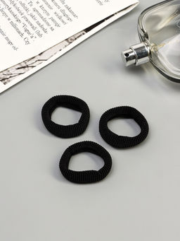 Цена за 12 шт. Резинки для волос «Стиль классик», набор 3 шт., 5.5 см, чёрные