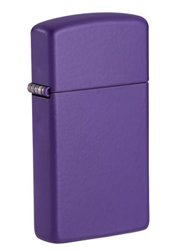 Зажигалка ZIPPO узкая с фиолетовым матовым покрытием | Slim® Purple Matte 1637