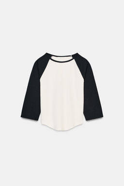 CONTRAST HEAVY COTTON T-SHIRT - Zara фото 8