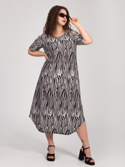 Платье женское кулирка "ВЛАДА" ЗЕБРА