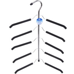 Цена за 2шт. Вешалка многофунциональная "ИДЕЯДОМА", цвет металл, 5 отд, 48*40,5см (Лейбл Селфи)