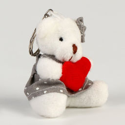 Мягкая игрушка Медведь с сердцем на брелоке, виды МИКС - Simaland фото 2