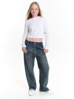 Лонгслив трикотажный спортивный с вырезом для пальца 22-7695 черный - Mini maxi фото 29