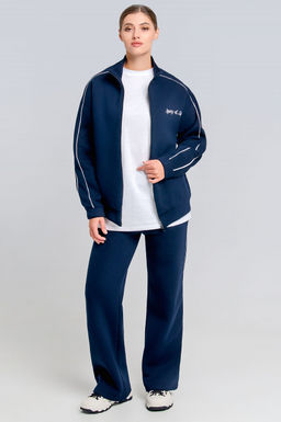 Арт. 2912 Костюм с начесом женский 44-52 (5 шт) Цвет:темно-синий - Калинка фото 2